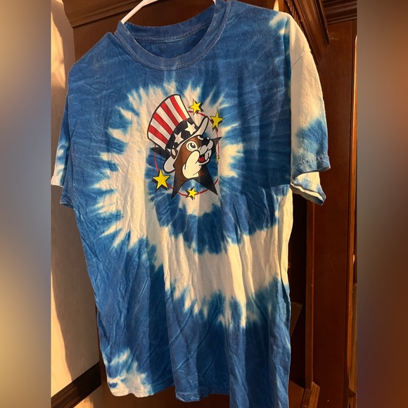 BUC-EE'S Tops - Blue Tie-Dye Women's Short Sleeve Tee